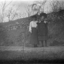 Outdoor Informal Portrait of Two Young Ladies