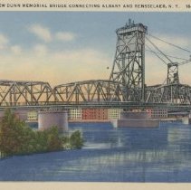 The New Dunn Memorial Bridge connecting Albany and Rensselaer, New York