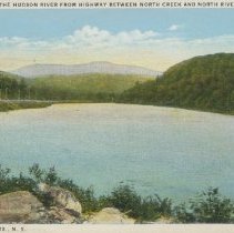 Looking up the Hudson River from Highway between North Creek and North River