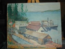 PAINTING LESCHI PARK BOATHOUSE