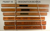 DESIGNATION BOARDS SHIP AREA CONTROL