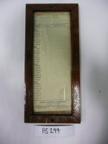 SS REDONDO Compass Deviation Card