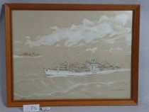 Framed Hot Iron and Needle Painting