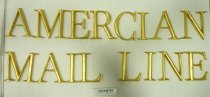 American Mail Line Sign Letters