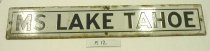 LAKE TAHOE Sign