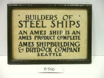 Ames Shipbuilding Sign