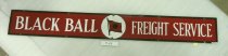 Black Ball Freight Service Sign