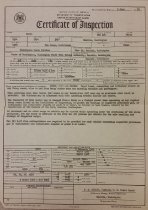 Certificate, Inspection