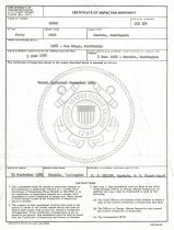 Certificate, Inspection