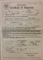 Certificate, Inspection