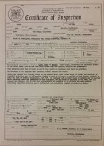 Certificate, Inspection