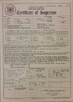 Certificate, Inspection