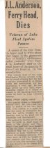 The Seattle Post Intelligencer
"J.L. Anderson, Ferry Head, Dies: Veteran of Lake Fleet System Passes"