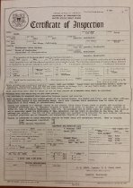 Certificate, Inspection