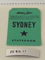 Matson Lines Luggage Tag