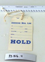 American Mail Line Luggage Tag