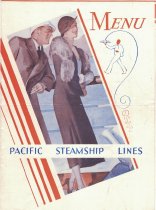 Pacific Steamship Lines Dinner Menu