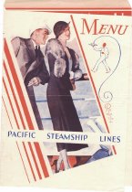 Pacific Steamship Lines Menu