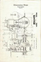 Kermath Marine Motors: Dimension Print