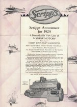 Scripps Announces for 1929 A Remarkable New Line of Marine Motors