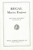 Regal Marine Engines: New Model Supplement for Catalog No. 20