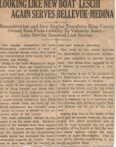 Looking Like New Boat LESCHI Again Serves Bellevue-Medina