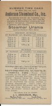 Urania summer schedule 1907