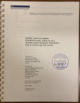 Model Tests to Assess Hydrodynamic Aspects of a Bulbous Bow Retrofit Proposed for a 75-foot Motor Yacht