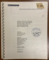 Model Tests of a 102-foot Motor Yacht Designed by Ewin Monk & Son, Inc for the Nordlund Boat Company, Inc