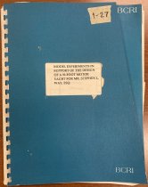 Model experiments in support of the design of a 92-foot motor yacht for Mr. Stephen L. Way, Esq.