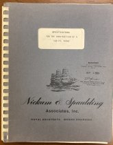 Specifications for the construction of a 120 ft. ferry