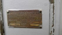 Navy binnacle builder's plate