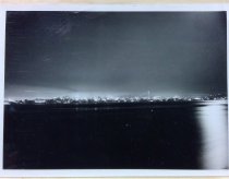 Seattle waterfront at night