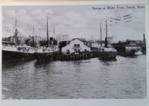 Steamers docked in Seattle