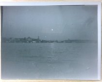 Seattle waterfront, moonrise
