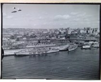 Troopships at Bell Street Wharf