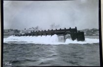 Self-dumping barge tests, 1929
