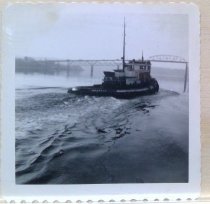 Tug ELAINE FOSS (1), 1952, Manette Bridge, Bremerton.