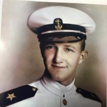 Adrain Allison in WW II Navy dress uniform