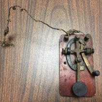 Train telegraph key from McCall collection