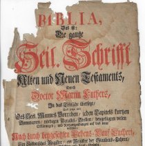 18th century German Luthern Bible