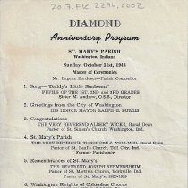 St. Mary's Catholic Church 75th Anniversary Program