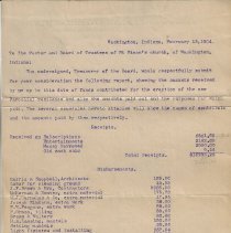 1904 St. Simon's financial report