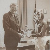 Mayor Ott Frye and Jim Grove (ca. 1970-1975)