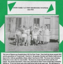 Andis family at first house built in Epsom (ca. 1925)