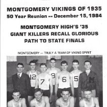 1935 Montgomery High School boys basketball team