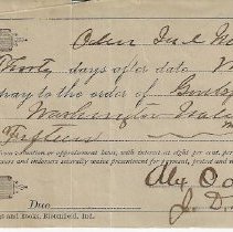 1886 promissory note for $15 to Goodspeed Pub Co.