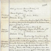 England v. Tharp lawsuit (1884)