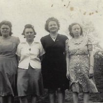 Imogene Fitzgerald, Eleanor Purcell, Wilma Gillick & Fredia Cannon