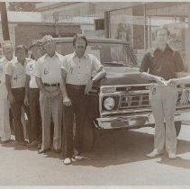 Nine men employed or associated with Ward & Hudson (ca. 1970-1980)